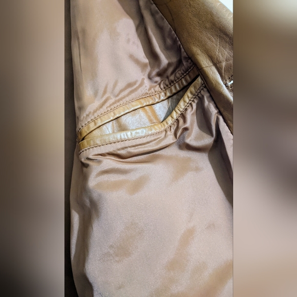 Fantastic International Men's Genuine Leather Jacket Warm Brown Size 52B - Picture 10 of 16